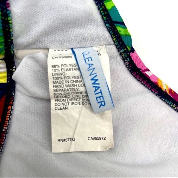 Cleanwater Floral Ruffle Tie Around Bikini Top - Picture 11 of 13